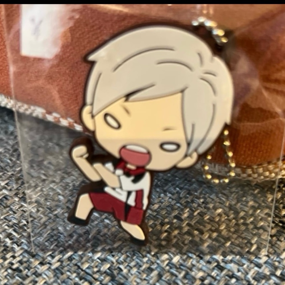 Anime Haikyuu Lev Haiba Rubber Charm Keychain